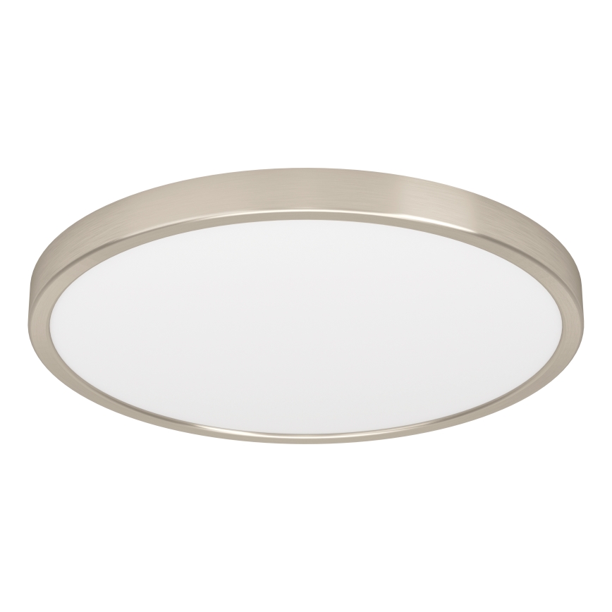 Eglo - Plafonnier LED RGBW dimmable pour salle de bains, LED 17,5 W / 230 V, 2700–6500 K, Ø 38,9 cm, IP44, chrome mat