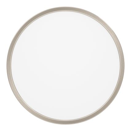 Eglo - Plafonnier LED RGBW dimmable pour salle de bains, LED 17,5 W / 230 V, 2700–6500 K, Ø 38,9 cm, IP44, chrome mat