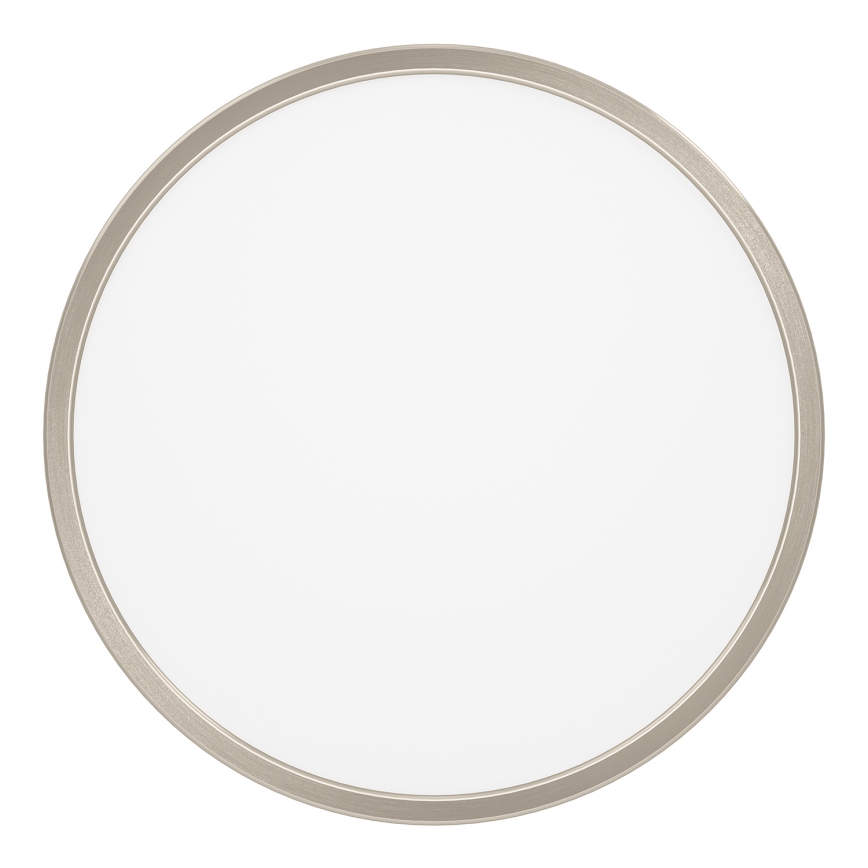 Eglo - Plafonnier LED RGBW dimmable pour salle de bains, LED 17,5 W / 230 V, 2700–6500 K, Ø 38,9 cm, IP44, chrome mat