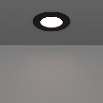 Eglo - Lot de 3 spots LED RGBW encastrables pour salle de bains, dimmables, LED 2,8 W, 230 V, 2700–6500 K, Ø 8,8 cm, IP44, noir