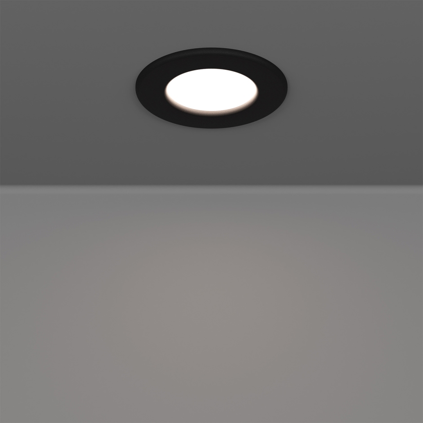 Eglo - Set van 3 RGBW dimbare inbouwspots voor badkamer LED/2,8W/230V 2700-6500K Ø 8,8 cm IP44 zwart
