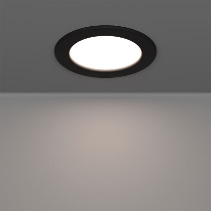 Eglo - LED RGBW dimbare inbouwspot voor badkamer LED/5W/230V 2700-6500K Ø 12 cm IP44 zwart