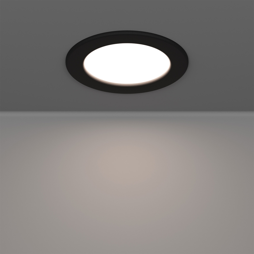 Eglo - LED RGBW dimbare inbouwspot voor badkamer LED/5W/230V 2700-6500K Ø 12 cm IP44 zwart