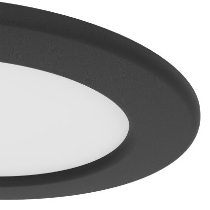 Eglo - LED RGBW dimbare inbouwspot voor badkamer LED/5W/230V 2700-6500K Ø 12 cm IP44 zwart