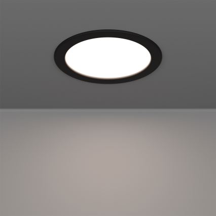 Eglo - LED RGBW dimbare inbouwspot voor badkamer LED/9,5W/230V 2700-6500K Ø 16,8 cm IP44 zwart