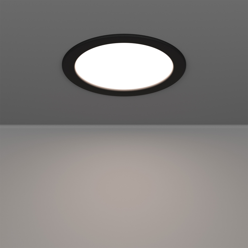 Eglo - LED RGBW dimbare inbouwspot voor badkamer LED/9,5W/230V 2700-6500K Ø 16,8 cm IP44 zwart