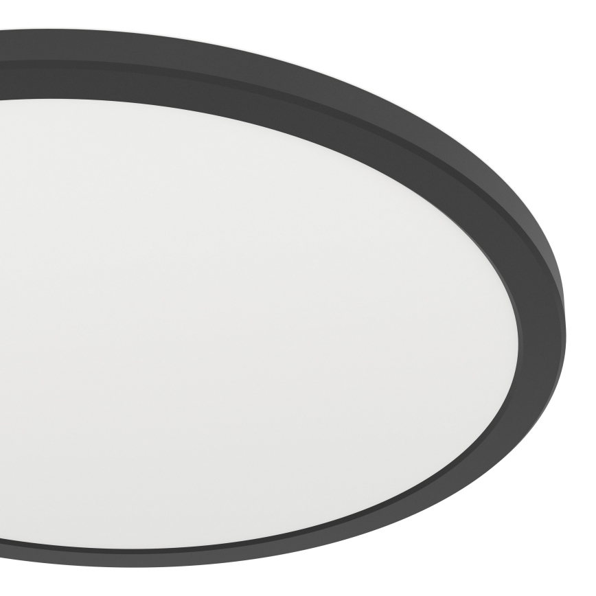Eglo - LED Badkamer plafondlamp LED/18,5W/230V 2700K/4000K/6500K diameter 38,9 cm IP44 zwart