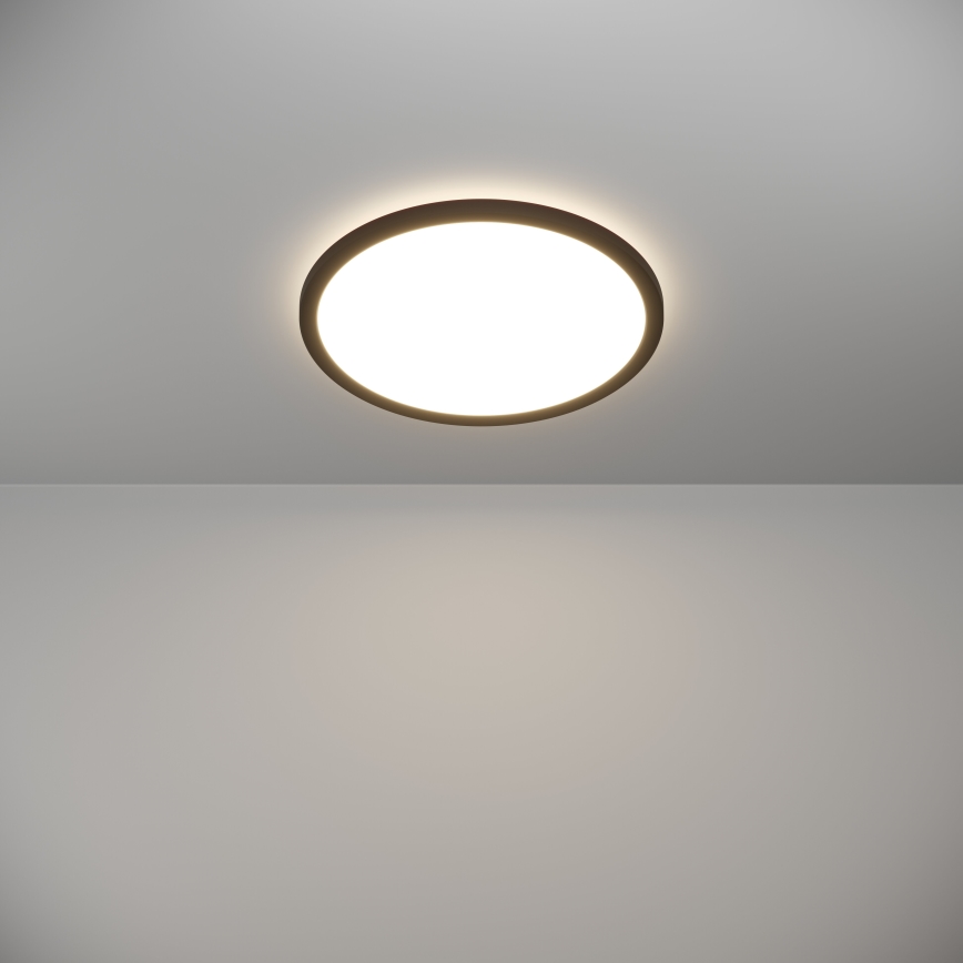Eglo - LED Badkamer plafondlamp LED/18,5W/230V 2700K/4000K/6500K diameter 38,9 cm IP44 zwart