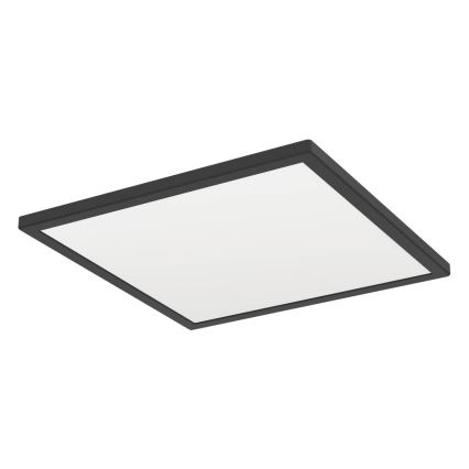 Eglo - LED Badkamer plafondlamp LED/17,6W/230V 2700/4000/6500K 39x39 cm IP44 zwart