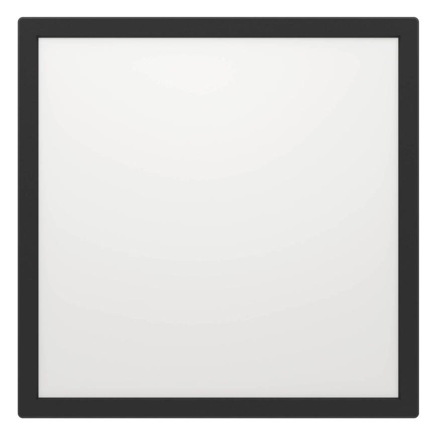 Eglo - LED Badkamer plafondlamp LED/17,6W/230V 2700/4000/6500K 39x39 cm IP44 zwart