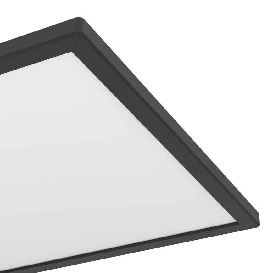 Eglo - LED Badkamer plafondlamp LED/17,6W/230V 2700/4000/6500K 39x39 cm IP44 zwart