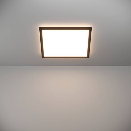 Eglo - LED Badkamer plafondlamp LED/17,6W/230V 2700/4000/6500K 39x39 cm IP44 zwart