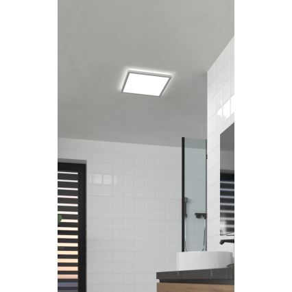 Eglo - Plafonnier salle de bain LED/17,6W/230V 2700K/4000K/6500K 39x39 cm IP44 blanc