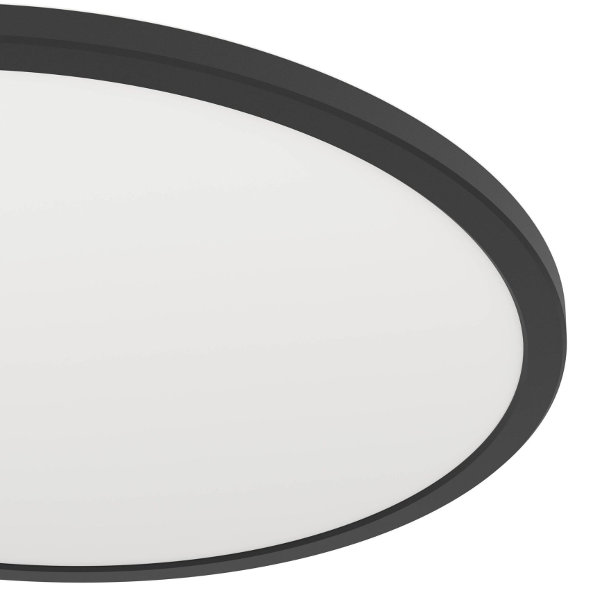 Eglo - LED Dimbare badkamer plafondverlichting LED/16,8W/230V 2700-6500K diameter 50 cm IP44 zwart + afstandsbediening