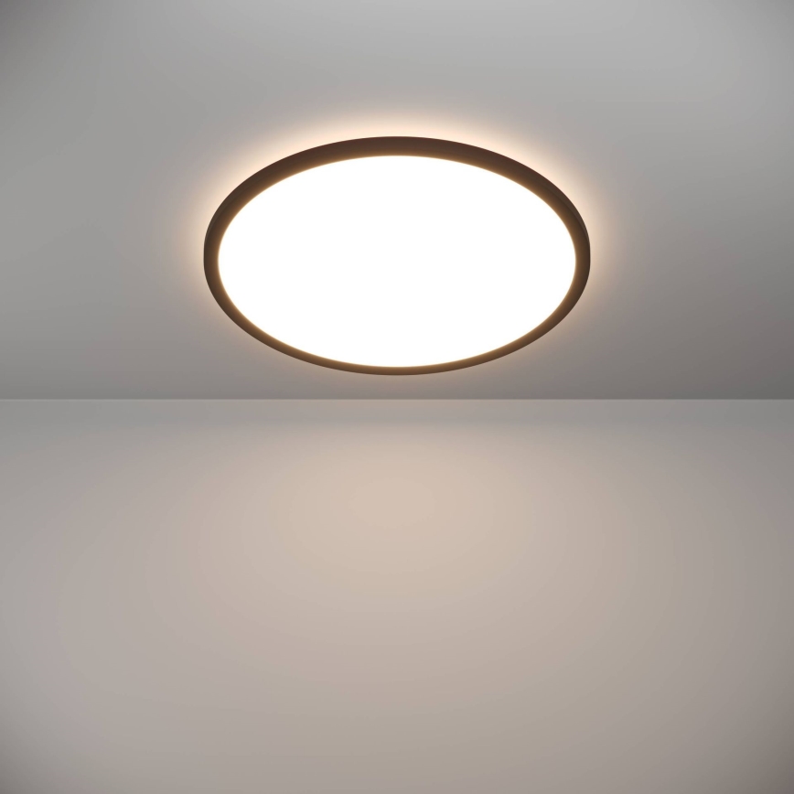 Eglo - Plafonnier extérieur à intensité variable LED/16,8W/230V 2700-6500K d. 50 cm IP44 noir + télécommande