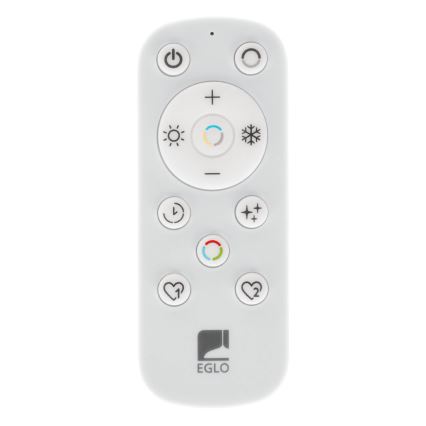 Eglo - Plafonnier extérieur à intensité variable LED/16,8W/230V 2700-6500K d. 50 cm IP44 noir + télécommande
