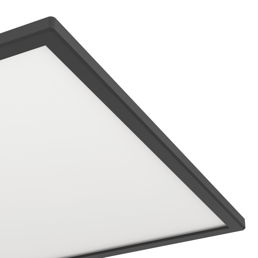 Eglo 901457 - LED Dimbare badkamer plafondverlichting LED/17W/230V 2700-6500K 50x50 cm IP44 zwart + afstandsbediening