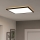 Eglo 901457 - Plafonnier extérieur à intensité variable LED/17W/230V 2700-6500K 50x50 cm IP44 noir + télécommande