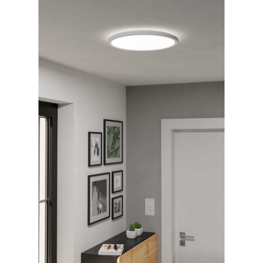 Eglo - LED Dimbare badkamer plafondverlichting LED/18,5W/230V 2700-6500K diameter 38,9 cm IP44 wit + afstandsbediening