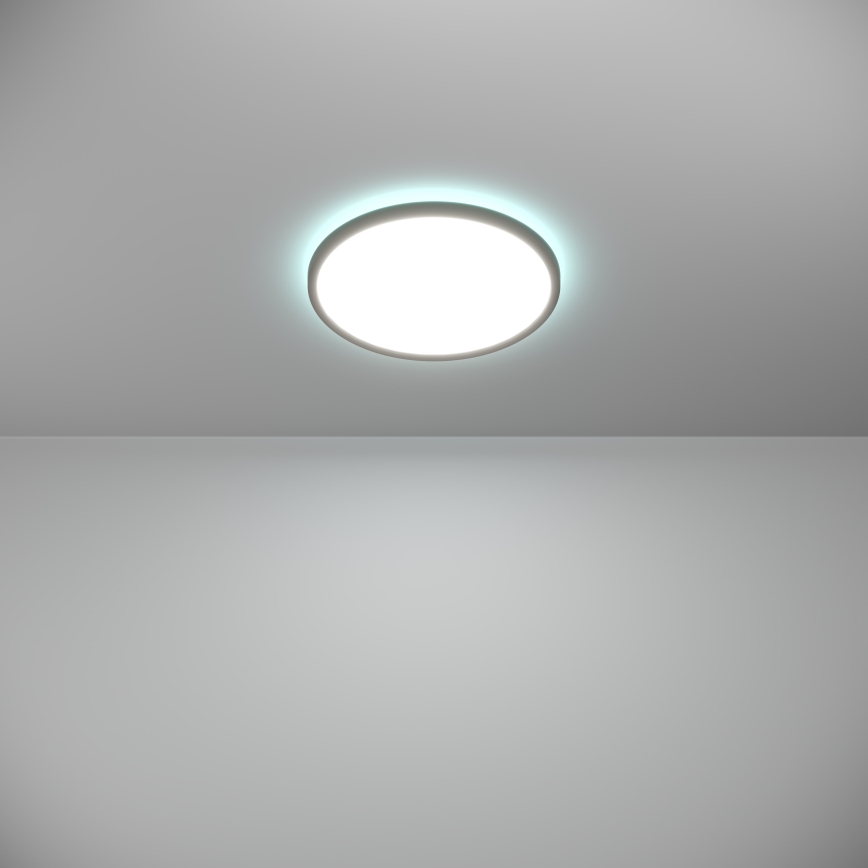 Eglo - LED RGBW Dimbare badkamer plafondlamp LED/13,9W/230V 2700-6500K diameter 30 cm IP44 zwart ZigBee