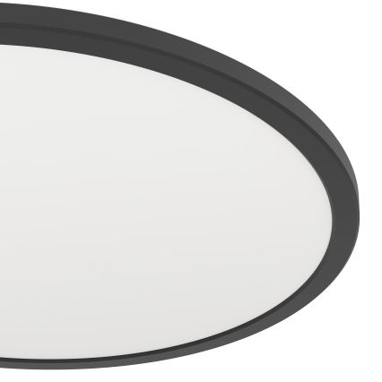 Eglo - LED RGBW Dimbare badkamer plafondlamp LED/16,8W/230V 2700-6500K diameter 50 cm IP44 zwart ZigBee