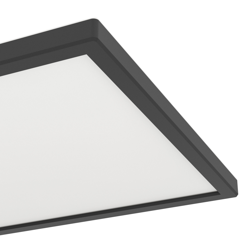 Eglo - LED RGBW Dimbare badkamer plafondlamp LED/13,4W/230V 2700-6500K 29x29 cm IP44 zwart