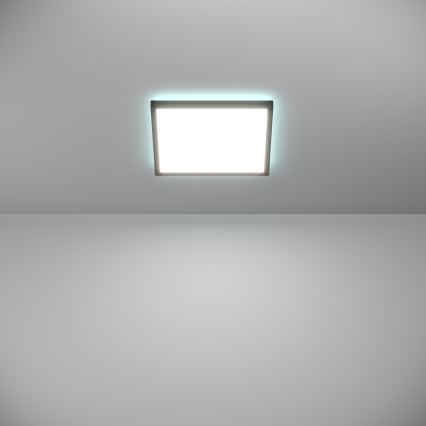 Eglo - LED RGBW Dimbare badkamer plafondlamp LED/13,4W/230V 2700-6500K 29x29 cm IP44 zwart