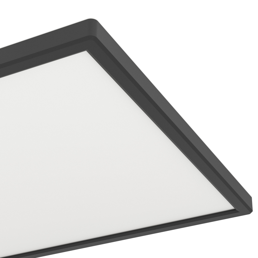 Eglo - LED RGBW Dimbare badkamer plafondlamp LED/17,2W/230V 2700-6500K 30x57cm IP44 zwart ZigBee