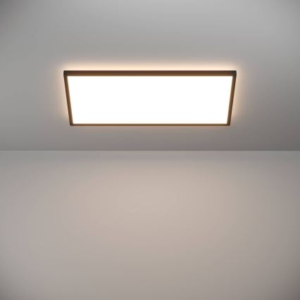Eglo - LED RGBW Dimbare badkamer plafondlamp LED/17,2W/230V 2700-6500K 30x57cm IP44 zwart ZigBee