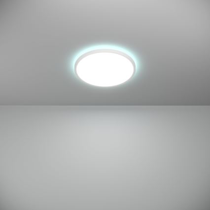 Eglo - LED RGBW Dimbare badkamer plafondlamp LED/13,9W/230V 2700-6500K diameter 30 cm IP44 wit ZigBee