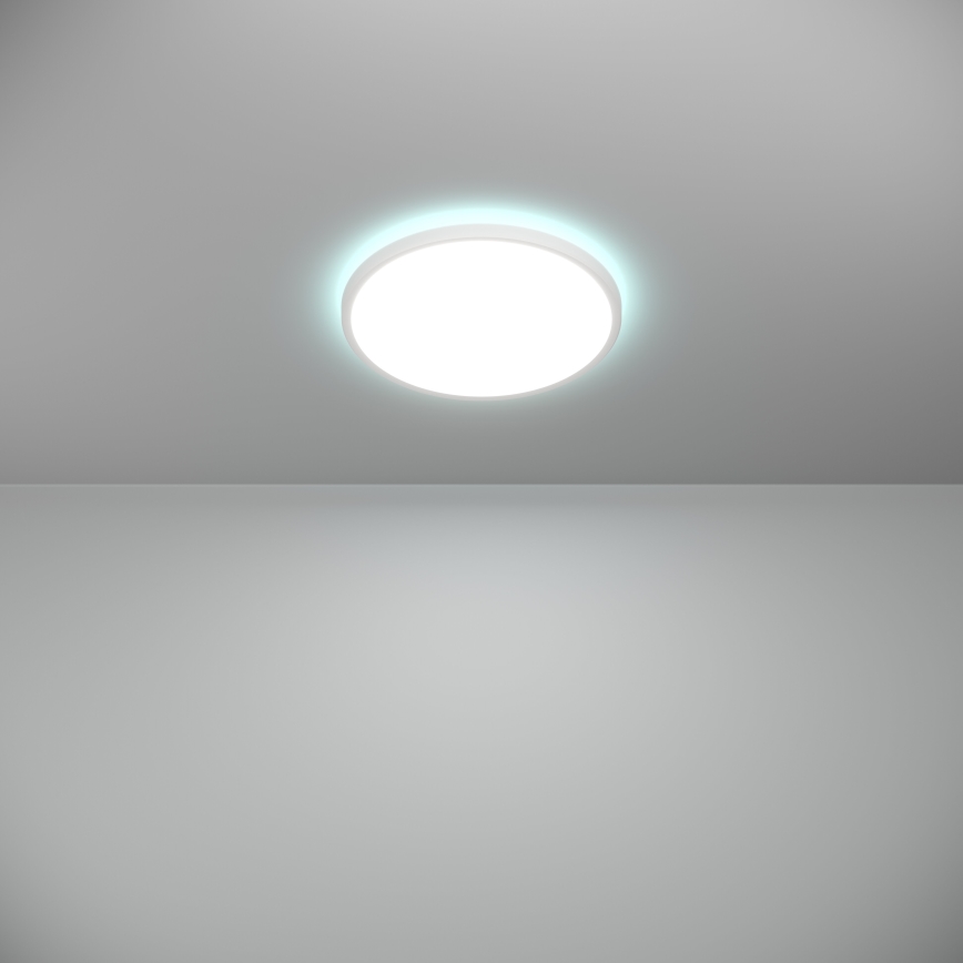 Eglo - LED RGBW Dimbare badkamer plafondlamp LED/13,9W/230V 2700-6500K diameter 30 cm IP44 wit ZigBee