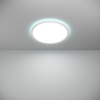 Eglo - LED RGBW Dimbare badkamer plafondlamp LED/18,5W/230V 2700-6500K diameter 38,9cm IP44 wit ZigBee