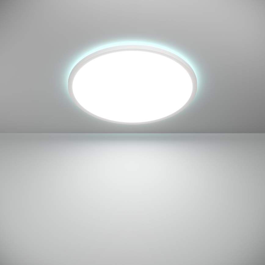 Eglo - LED RGBW Dimbare badkamer plafondlamp LED/16,8W/230V 2700-6500K diameter 50 cm IP44 wit ZigBee