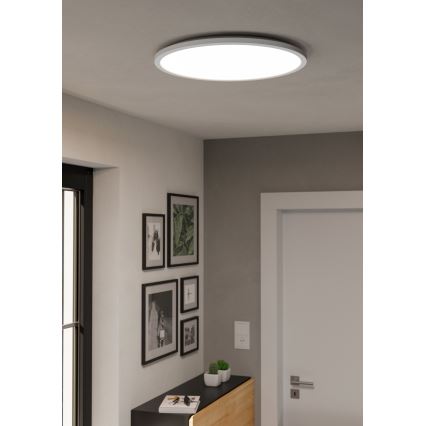 Eglo - LED RGBW Dimbare badkamer plafondlamp LED/16,8W/230V 2700-6500K diameter 50 cm IP44 wit ZigBee