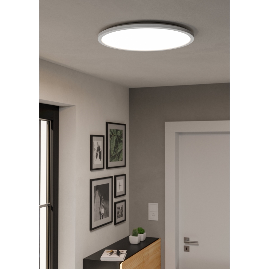 Eglo - LED RGBW Dimbare badkamer plafondlamp LED/16,8W/230V 2700-6500K diameter 50 cm IP44 wit ZigBee