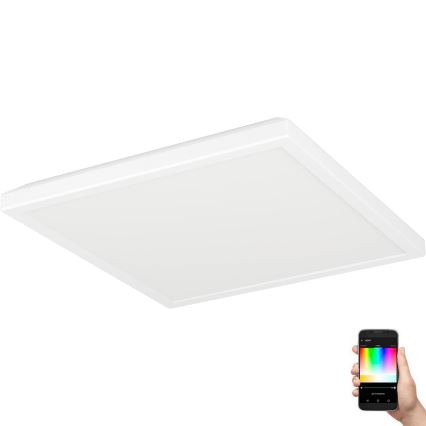 Eglo - LED RGBW Dimbare badkamer plafondlamp LED/13,4W/230V 2700-6500K 29x29 cm IP44 wit ZigBee