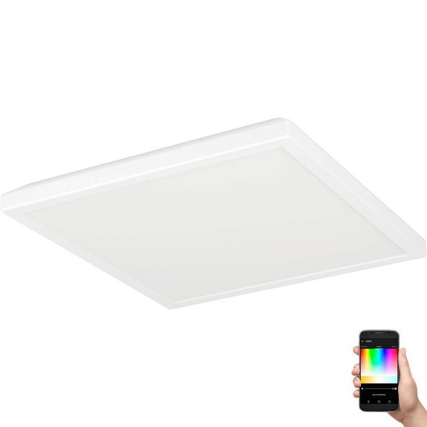 Eglo - LED RGBW Dimbare badkamer plafondlamp LED/13,4W/230V 2700-6500K 29x29 cm IP44 wit ZigBee