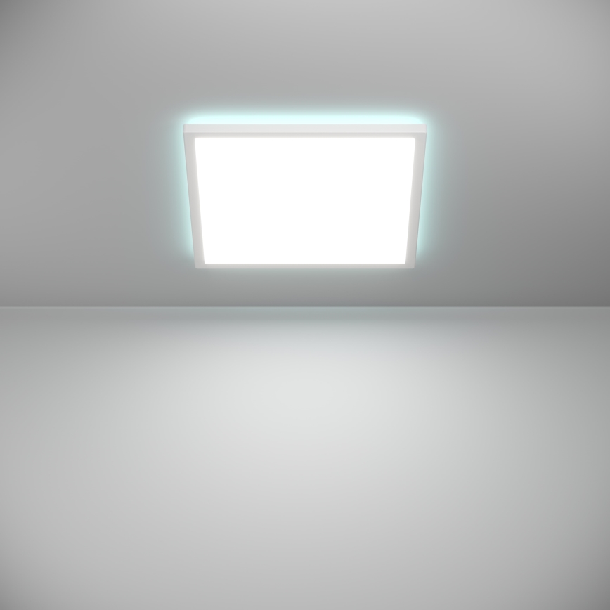 Eglo - LED RGBW Dimbare badkamer plafondlamp LED/17,6W/230V 2700-6500K 39x39 cm IP44 wit ZigBee