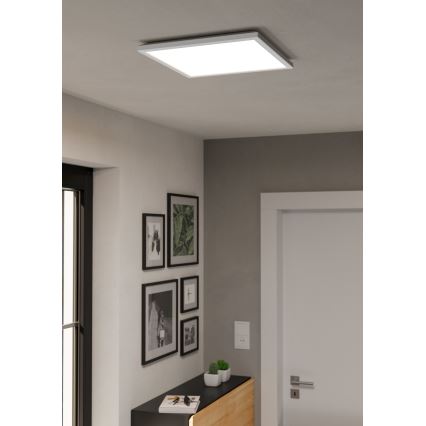 Eglo - Plafonnier extérieur RGBW à intensité variable LED/17,6W/230V 2700-6500K 39x39 cm IP44 blanc ZigBee