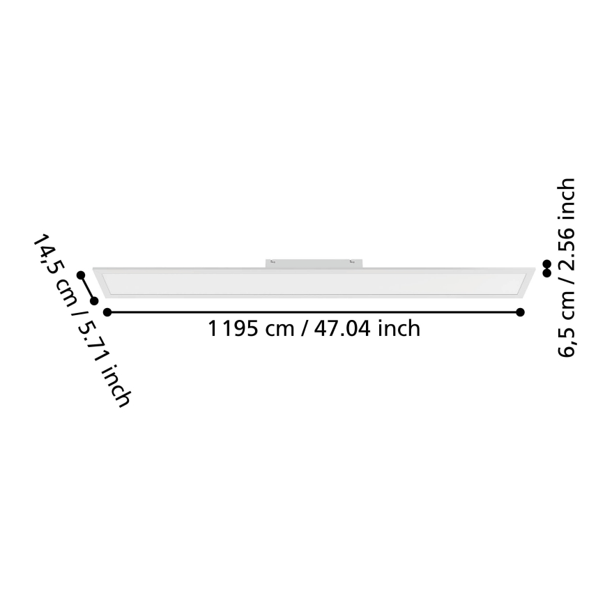 Eglo - LED opbouwpaneel LED/28W/230V 2700/4000/6500K 120x15 cm wit
