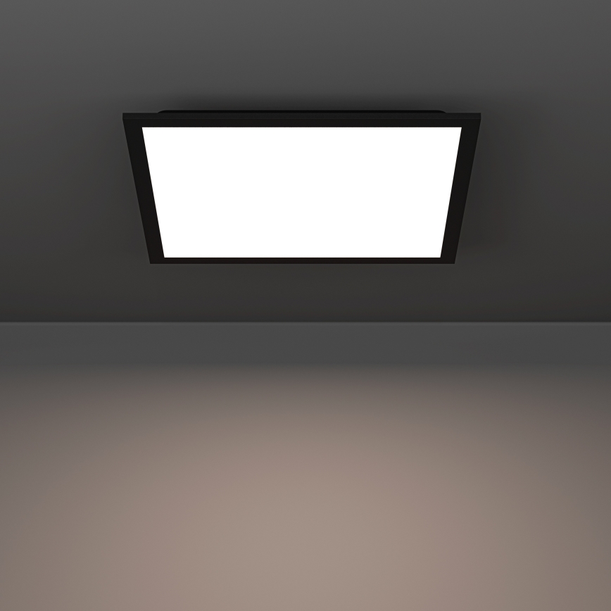 Eglo - Plafonnier LED RGBW dimmable LED/19W/230V 2700-6500K 40x40 cm noir