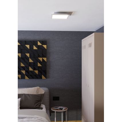 Eglo - Plafonnier LED RGBW dimmable LED/14W/230V 2700-6500K 30x30 cm blanc