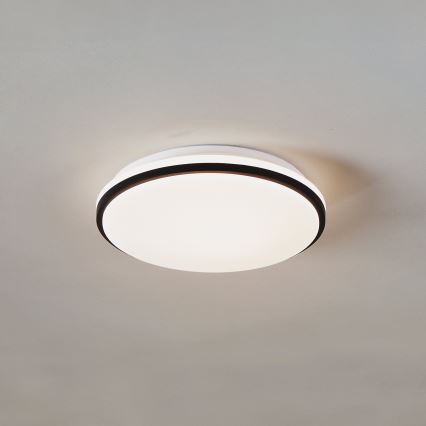 Eglo - LED-plafondlamp voor de badkamer LED/18W/230V 3000/4000/6500K IP54 zwart