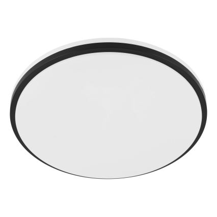 Eglo - Plafonnier LED pour salle de bains 18 W, 230 V, 3000/4000/6500 K, Ø 34 cm, IP54, noir