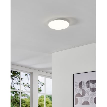Eglo - LED plafondlamp voor de badkamer, 20W/230V, instelbare kleurtemperatuur 2700/4000/6500K, Ø31 cm, IP54, wit