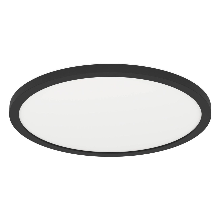 Eglo - Plafonnier LED de salle de bains, 16,4 W, 230 V, Ø 30 cm, IP54, noir