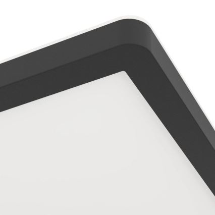 Eglo - LED plafondlamp voor badkamer LED/16,4W/230V 29x29 cm IP54 zwart