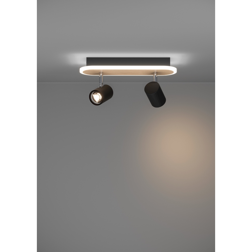Eglo - Spot LED LED/12W/230V marron/noir