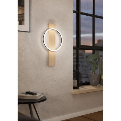 Eglo - Applique murale LED/12W/230V 3000K beige/noir