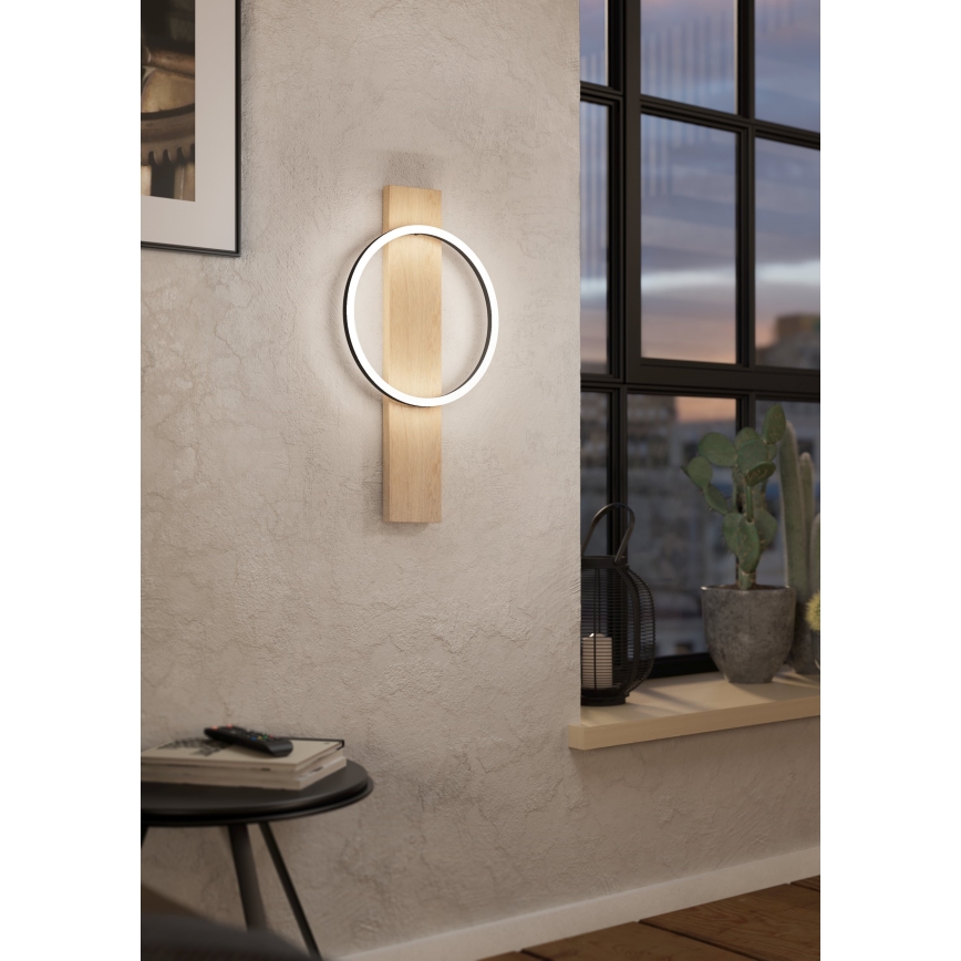 Eglo - Applique murale LED/12W/230V 3000K beige/noir